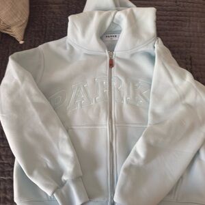 PARKE Women's Light Blue Hoodie Jacket